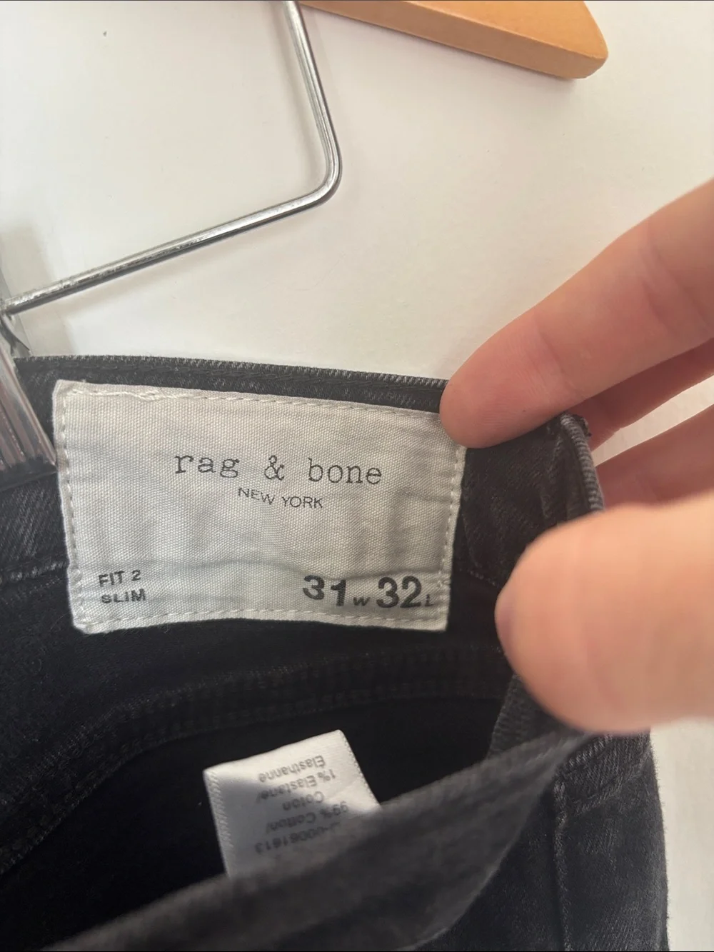 Slim Straight Men's Black Jeans